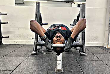 Weighted Lying Neck Flexion