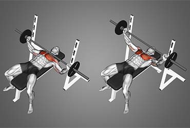Barbell Wide Bench Press