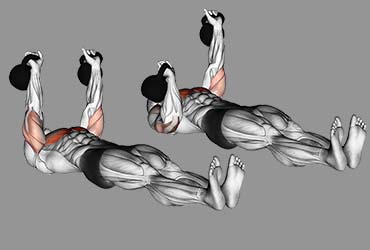 Alternating Kettlebell Floor Press