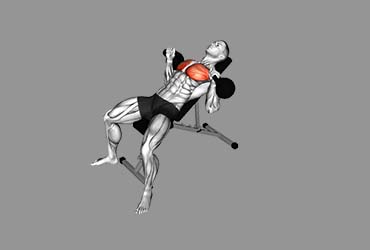 Kettlebell Incline Bench Press