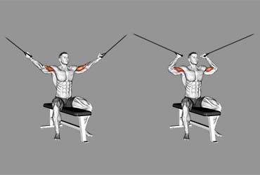 Cable Seated Overhead Curl