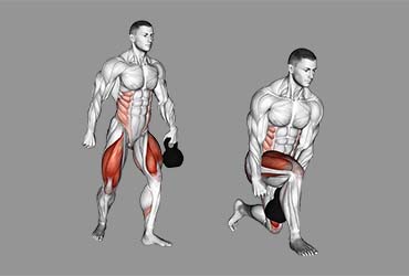Kettlebell Lunge Pass Through