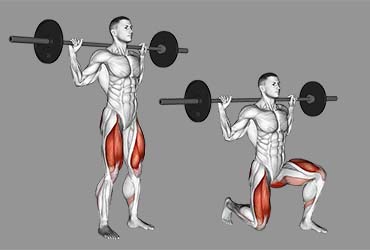 Barbell Reverse Lunge